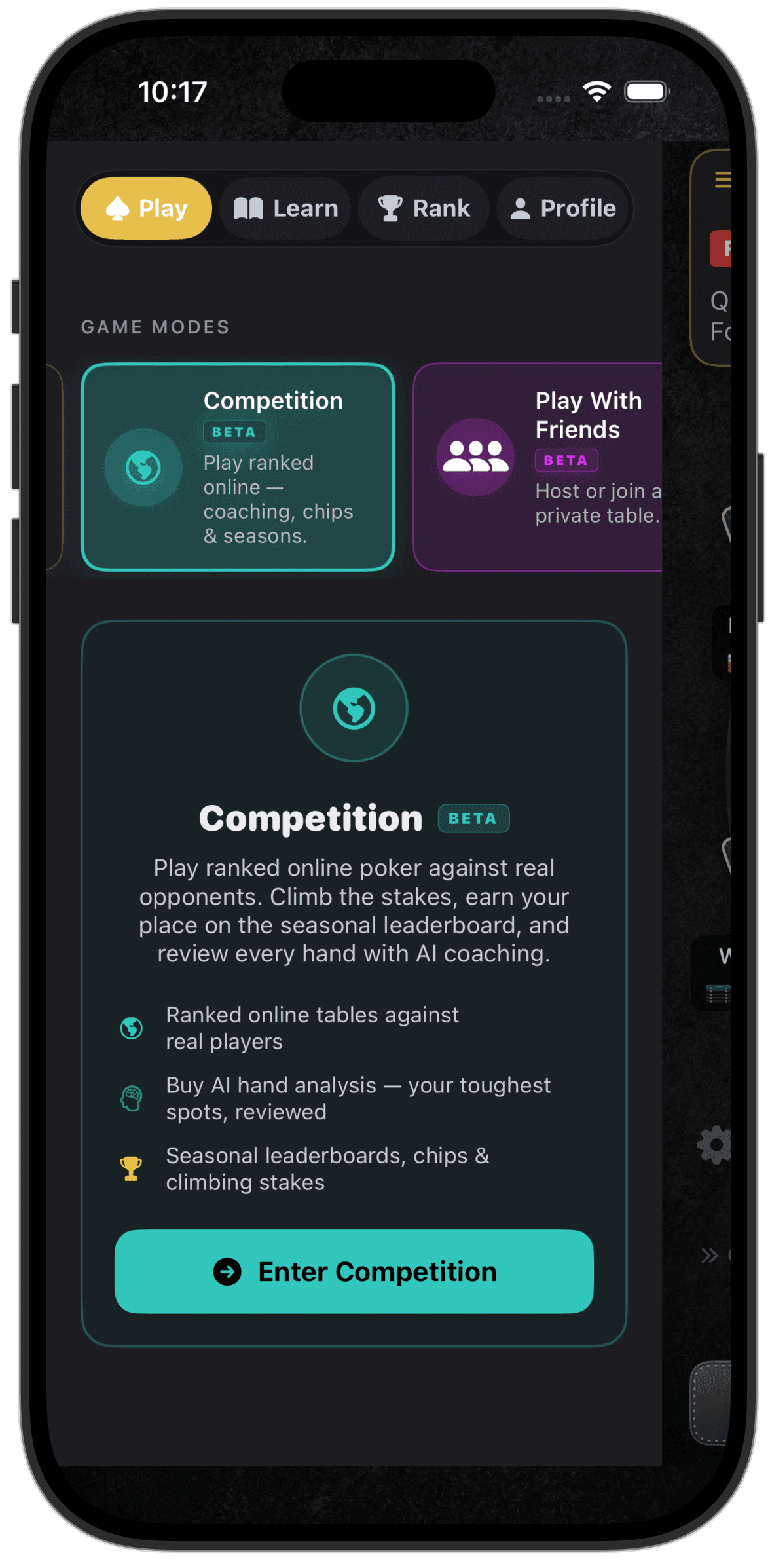 Competition mode