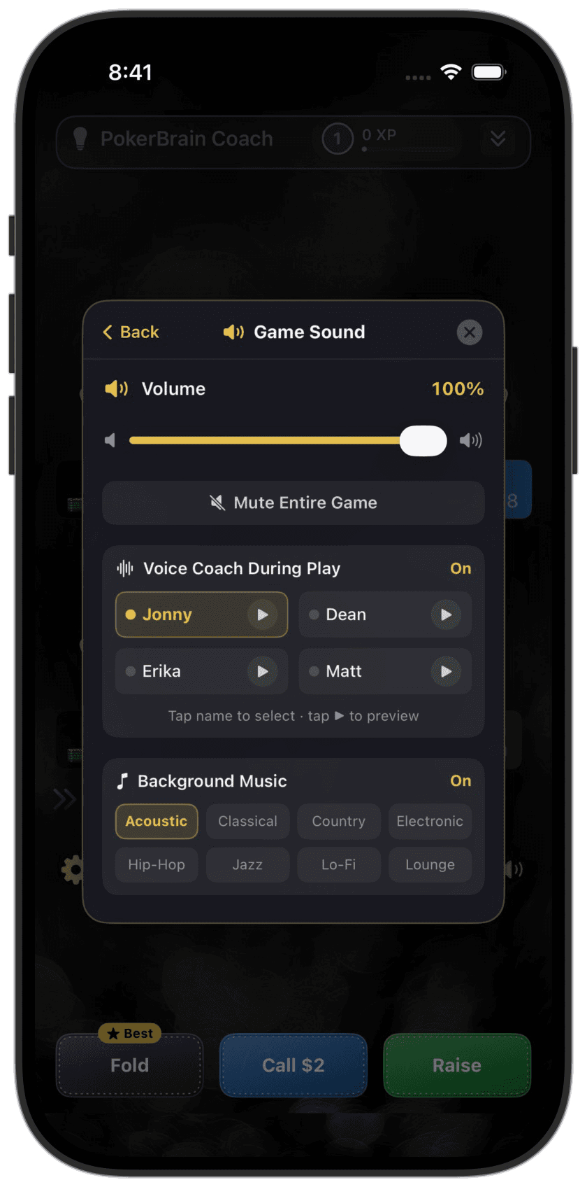 Game sound